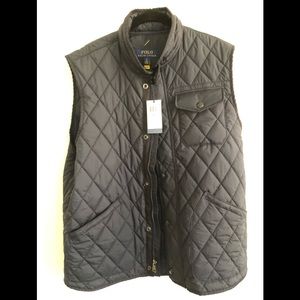 Ralph Lauren Quilted Vest.Navy. NWT